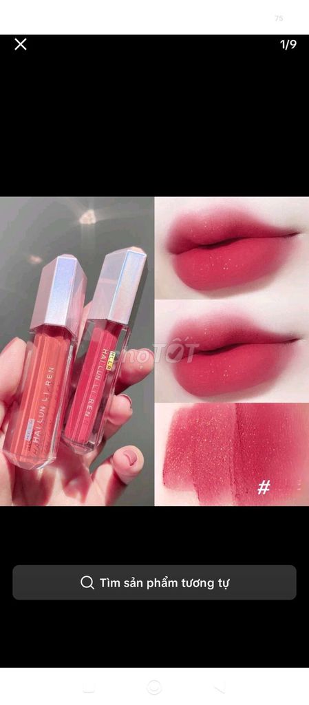 Son môi HAHALUNLIEREN Đỏ Cam. Mua bán Phụ kiện thời trang khác tại Thành phố Trà Vinh Trà Vinh được đăng bởi ngọc yến 84 bách hóa tổng hợp  hình 1