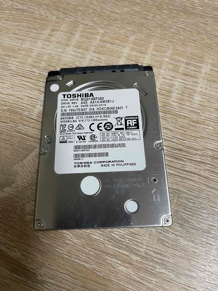 Ổ cứng HDD 500gb toshia. Mua bán Linh kiện (RAM, Card...) tại Quận 8 Tp Hồ Chí Minh được đăng bởi VI TÍNH PHÁT KHÁNH hình 1