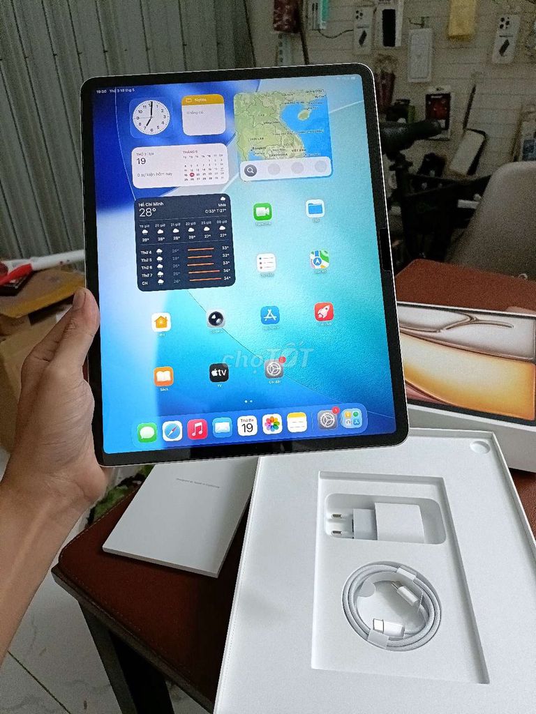  iPad Air M4 bản 13 inch 128GB WIFI new openbox . Mua bán Máy tính bảng tại Quận Thanh Khê Đà Nẵng được đăng bởi TT PHONE hình 1