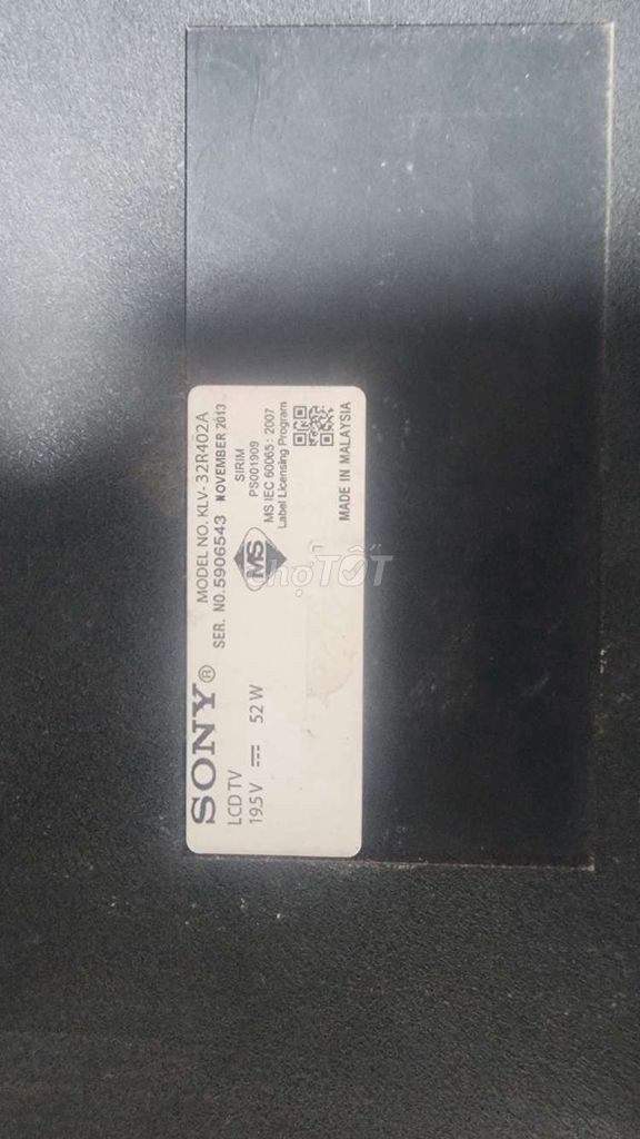 Tivi Sony KLV-32R402A. Mua bán Tivi, Âm thanh tại Quận Thanh Khê Đà Nẵng được đăng bởi Hoang Nguyen hình 1