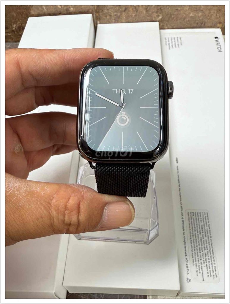 Apple Watch Sr 6 44 fullbox esim thép zin. Mua bán Thiết bị đeo thông minh tại Quận 11 Tp Hồ Chí Minh được đăng bởi Nguyễn Khương hình 1
