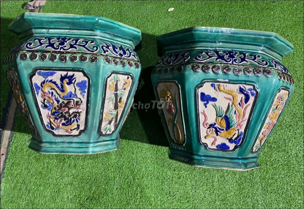 Chậu cảnh gốm sứ bát giác lành 98%. Mua bán Cây cảnh, đồ trang trí tại Quận 1 Tp Hồ Chí Minh được đăng bởi Mr Gia Huy hình 1
