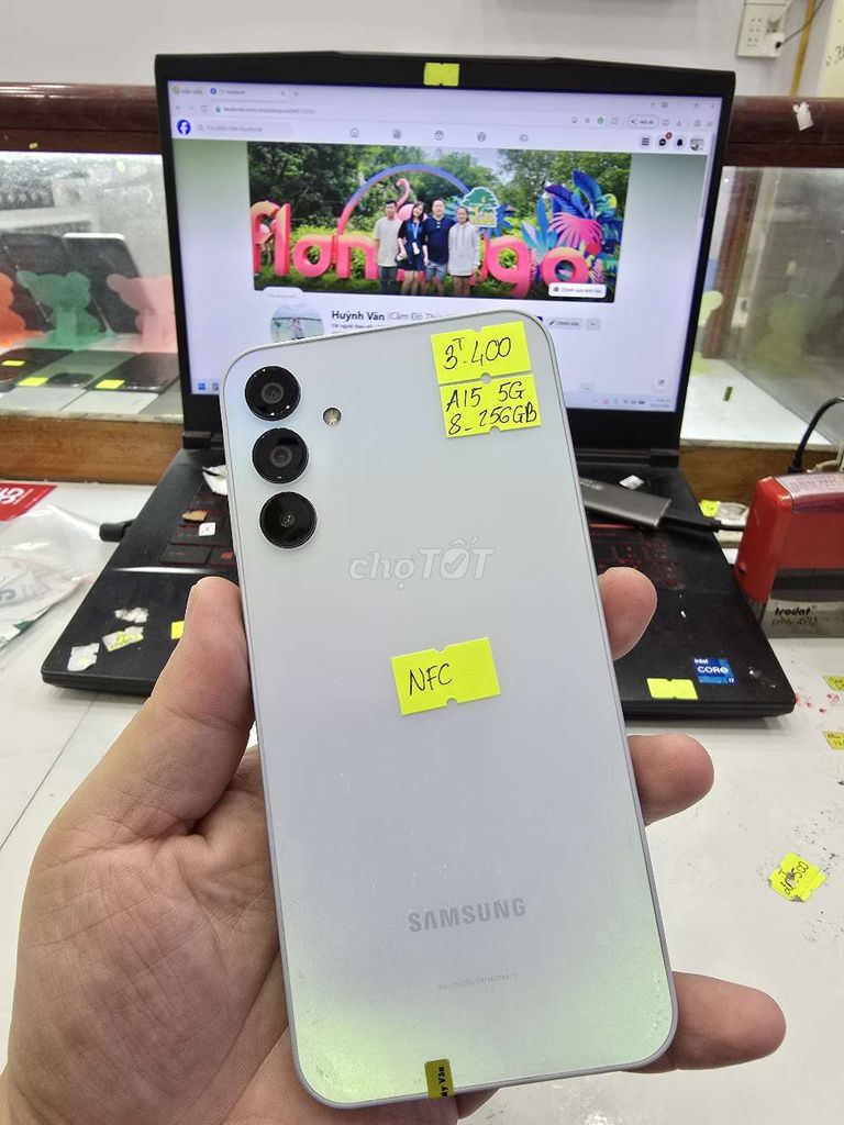 Samsung A15 5G 8GB 256GB Trắng. Mua bán Điện thoại tại Thành phố Long Xuyên An Giang được đăng bởi Facebook Cầm Đồ Thúy Vân hình 1