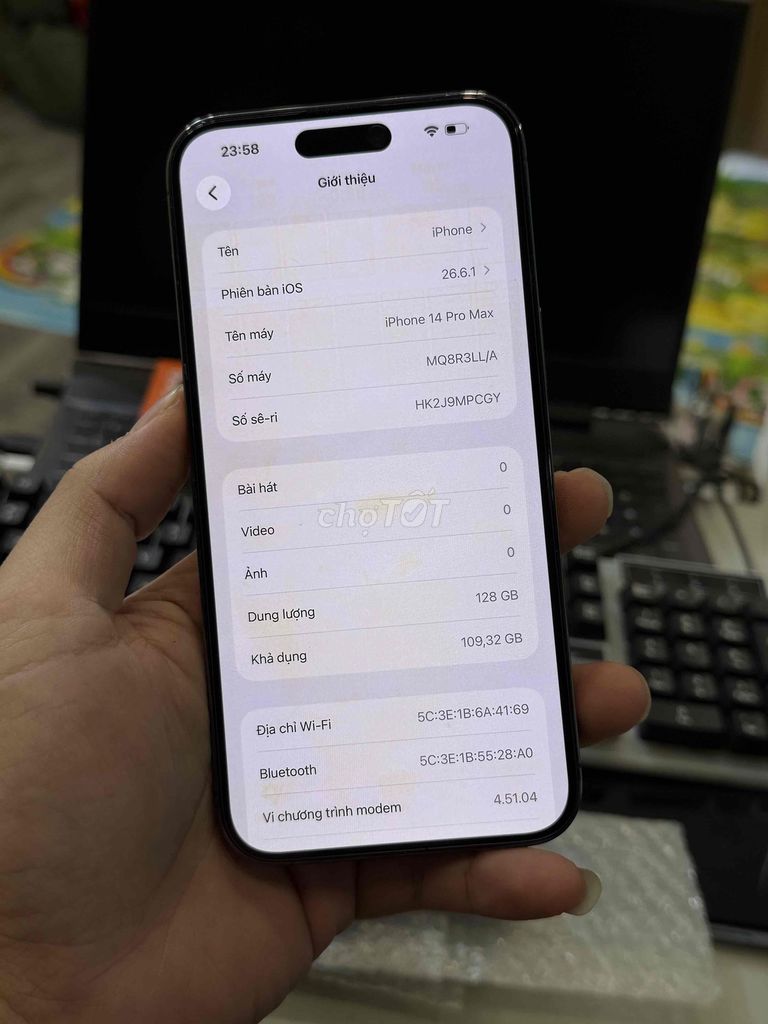 Apple iPhone 14 Pro Max 128GB nguyên zin màn ám. Mua bán Điện thoại tại Quận Thanh Xuân Hà Nội được đăng bởi 170 Mobile Store  hình 1