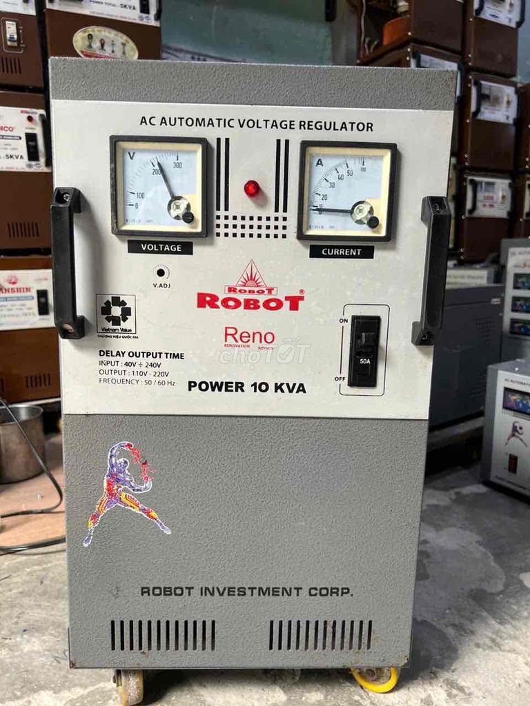 ổn áp Robot reno 10kva dãi 90v-240v dây đồng 100%