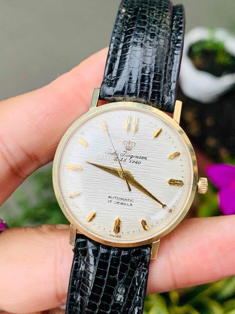 Jules Jurgensen vỏ vàng 14K tự động