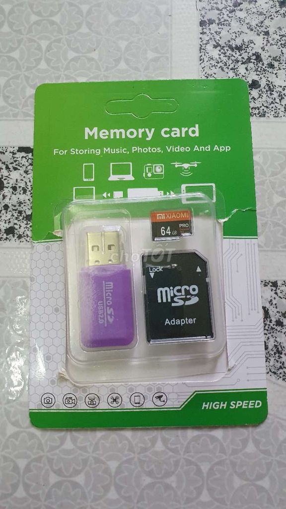 Thẻ nhớ Xiaomi 64GB . Mua bán Phụ kiện (Màn hình, Chuột...) tại Quận 12 Tp Hồ Chí Minh được đăng bởi Nguyễn Huy Hải hình 1
