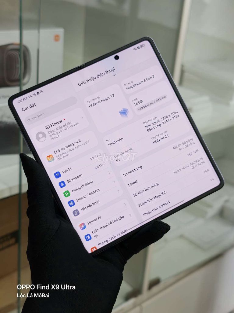 Honor Magic V2 512GB Tím. Mua bán Điện thoại tại Thành phố Đà Lạt Lâm Đồng được đăng bởi Lộc Lá Mô Bai hình 1