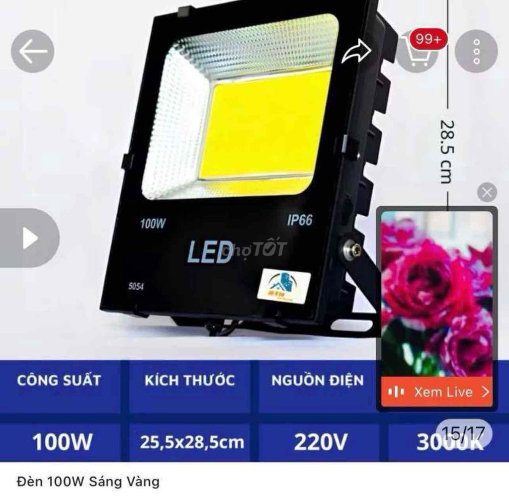 Đèn pha LED ngoài trời ATH lightning chống nước