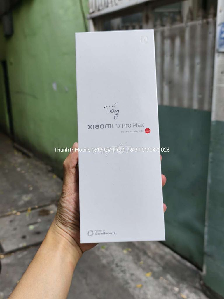 Xiaomi 17 Pro Max Trắng 16/1TB newseal nội địa. Mua bán Điện thoại tại Quận Gò Vấp Tp Hồ Chí Minh được đăng bởi Thanh Tri hình 1