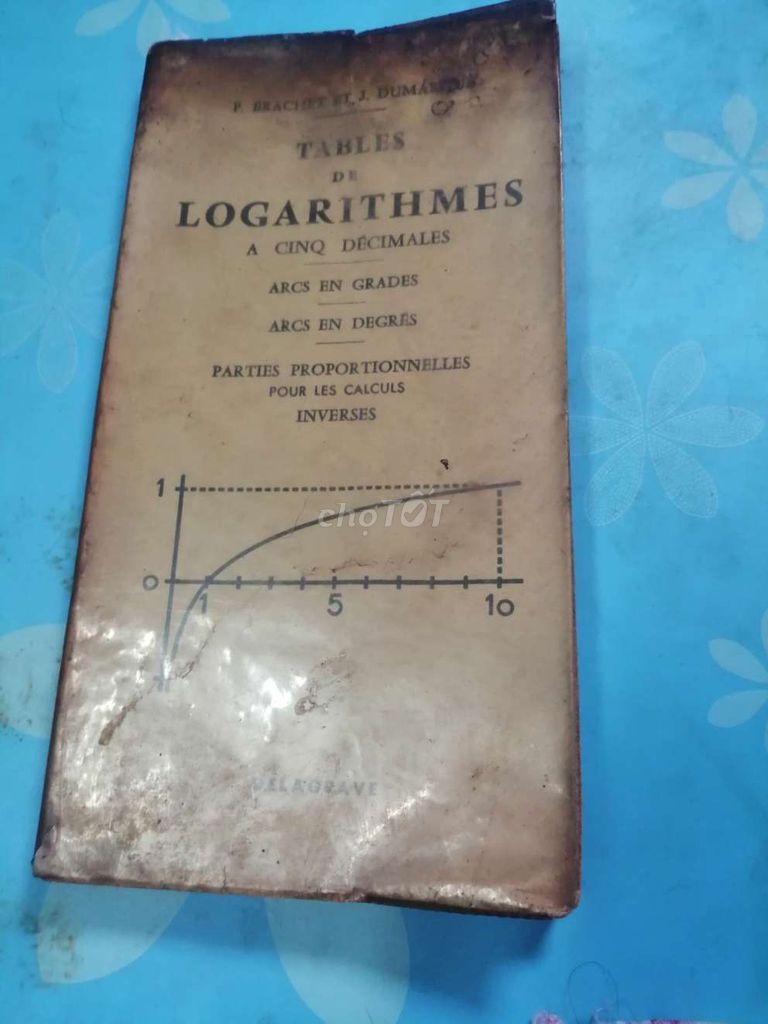 Sách xưa sưu tầm Tables de Logarithmes