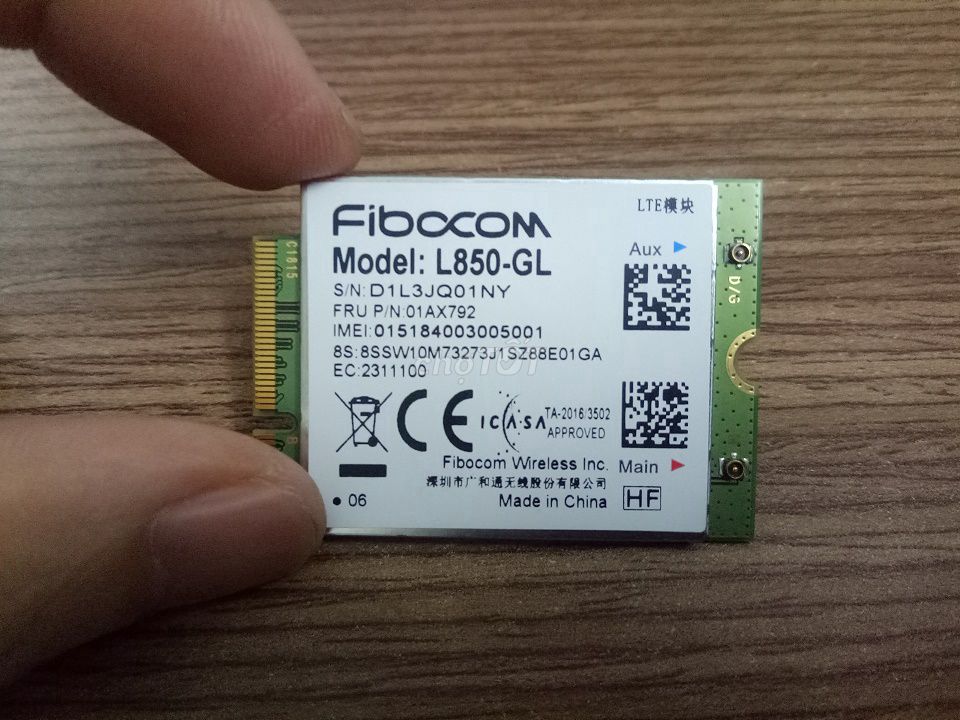Card wwan 4G lenovo X280,T480,T480s,T580,P52,P52s. Mua bán Linh kiện (RAM, Card...) tại Quận 6 Tp Hồ Chí Minh được đăng bởi Mr Hoàng hình 1