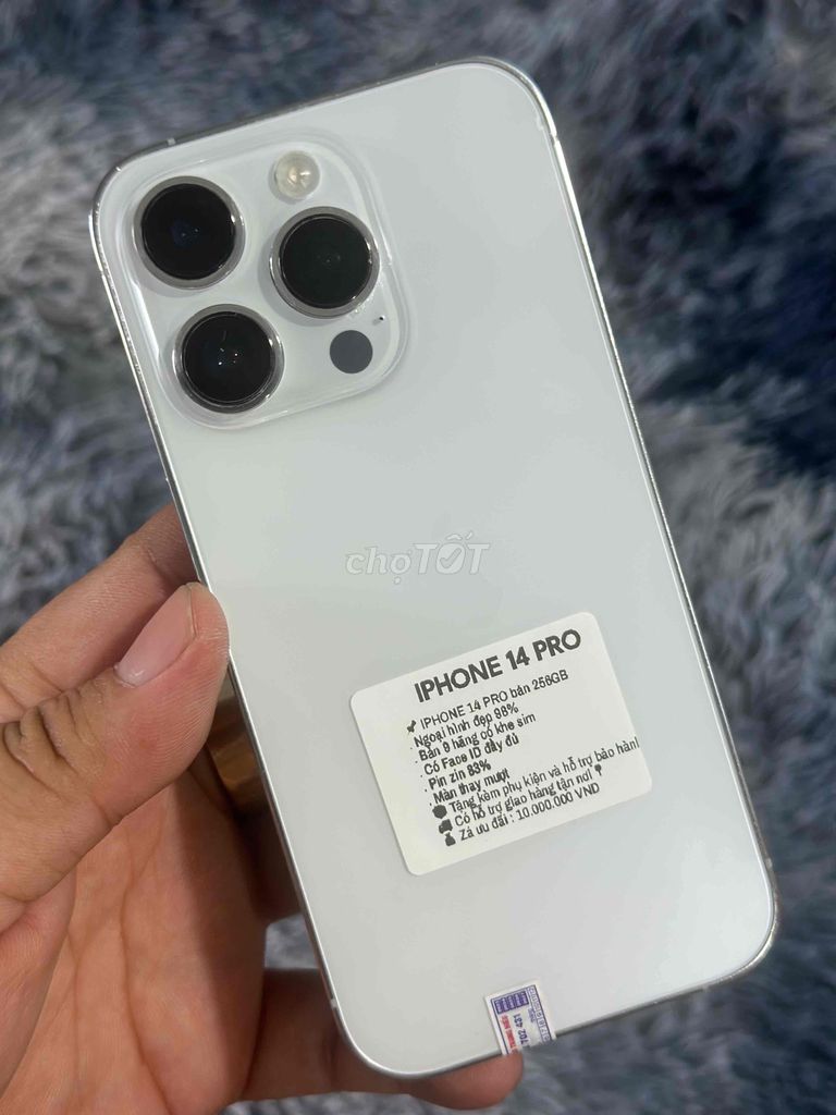 IPHONE 14 PRO bản 256GB có khe sim. Mua bán Điện thoại tại Huyện Trảng Bom Đồng Nai được đăng bởi Hồ Trung Hiếu hình 1