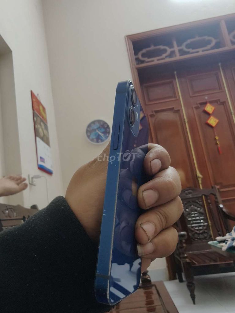 iPhone 12 mini 128 Xanh dương đã thay kính lưng. Mua bán Điện thoại tại Huyện Thuỷ Nguyên Hải Phòng được đăng bởi Đinh Long hình 1