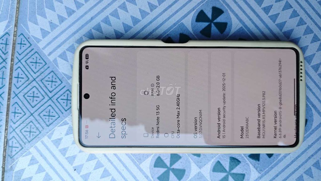 Xiaomi Redmi Note 13 5G 128GB Trắng. Mua bán Điện thoại tại Huyện Đông Anh Hà Nội được đăng bởi Nhỏ Cá Voi hình 1