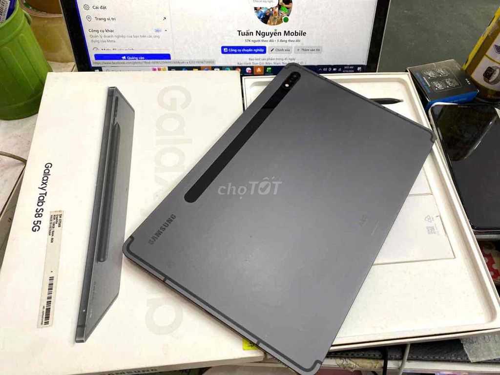Samsung Tab S8 5G 8G/128G Xám. Mua bán Máy tính bảng tại Quận 3 Tp Hồ Chí Minh được đăng bởi Tuấn Nguyễn hình 1