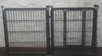 Quây chuồng chó Sắt sơn tĩnh điện Đen 6 tấm