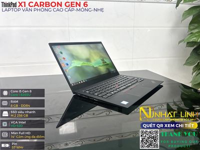 Thinkpad X1 Carbon Gen 6 cao cấp-siêu mỏng-nhẹ-Zin