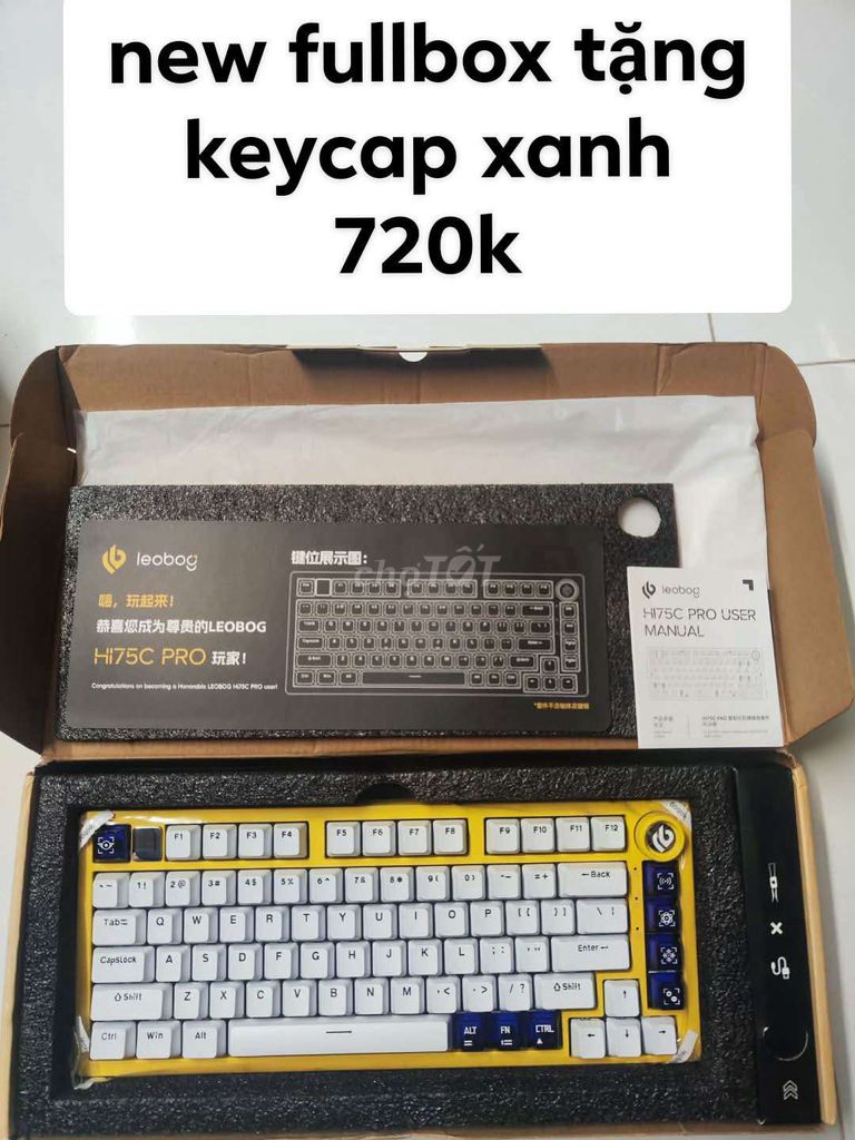 Bàn phím cơ Leobog Hi75C PRO New 100%. Mua bán Phụ kiện (Màn hình, Chuột...) tại Thành phố Long Xuyên An Giang được đăng bởi A Chí hình 1