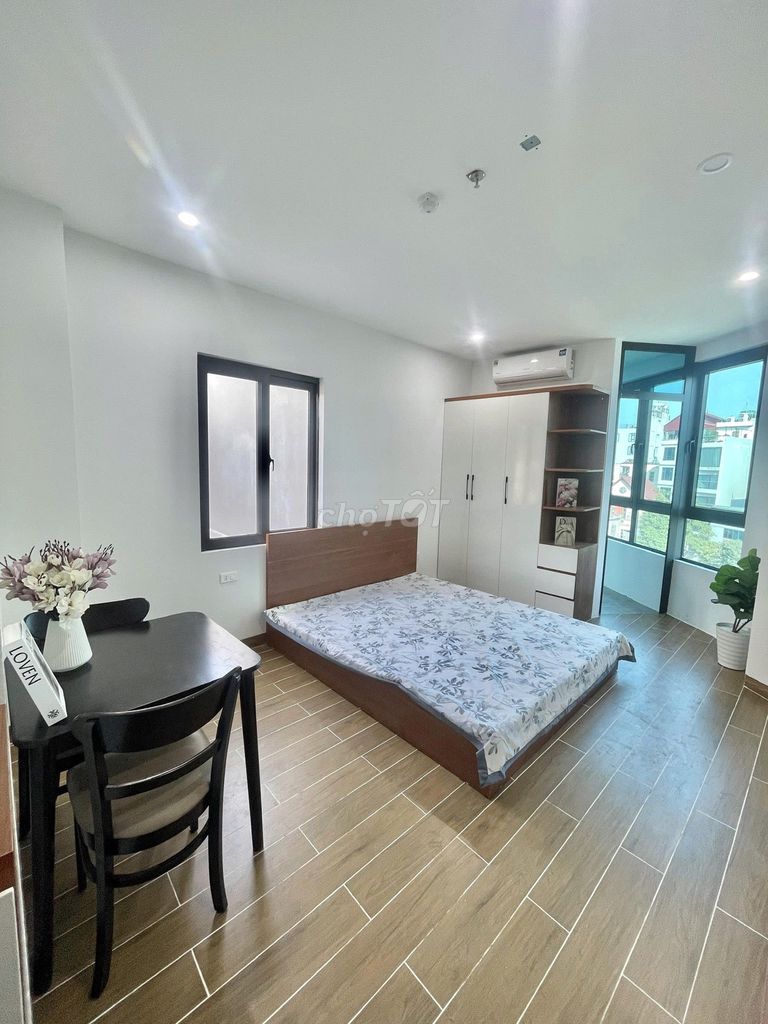 CHO THUÊ STUDIO BAN CÔNG CỬA SỔ SIÊU THOÁNG FULLNỘI THẤT NGAY CẦU GIẤY - ảnh 4