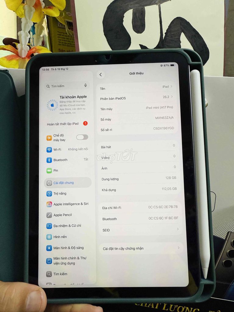 Ipad mini 7 Wifi 128Gb zin fullbox giao lưu gl. Mua bán Máy tính bảng tại Quận Nam Từ Liêm Hà Nội được đăng bởi TH Mobile hình 1