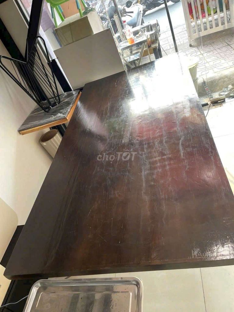 Bàn ăn Gỗ Nâu 220 x 113 x 75cm Chữ X. Mua bán Bàn ghế tại Thành phố Thủ Đức Tp Hồ Chí Minh được đăng bởi THÀNH THẮNG hình 1
