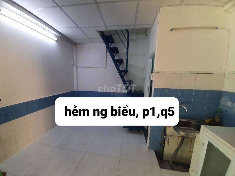 CHO THUÊ NHÀ NHỎ NGUYÊN CĂN GIÁ RẺ HẺM NGUYỄN BIỂU,P1, Q5, HCM
