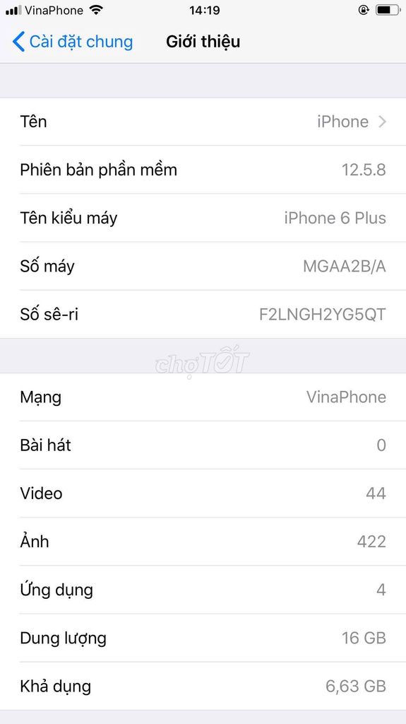 Apple iPhone 6 Plus 16GB Vàng Đã sử dụng. Mua bán Điện thoại tại Thành phố Thủ Dầu Một Bình Dương được đăng bởi Nguyễn Tuấn Kiệt hình 1
