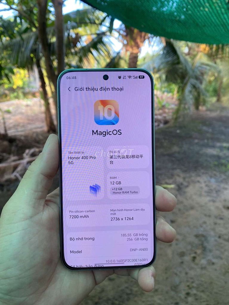 Honor 400 Pro Titan 12GB/256GB Xanh. Mua bán Điện thoại tại Huyện Châu Thành Tiền Giang được đăng bởi CR7 hình 1