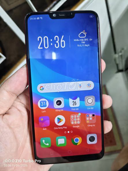 Oppo A3s Đỏ. Mua bán Điện thoại tại Quận Gò Vấp Tp Hồ Chí Minh được đăng bởi Hội Đồ Điện Tử hình 1