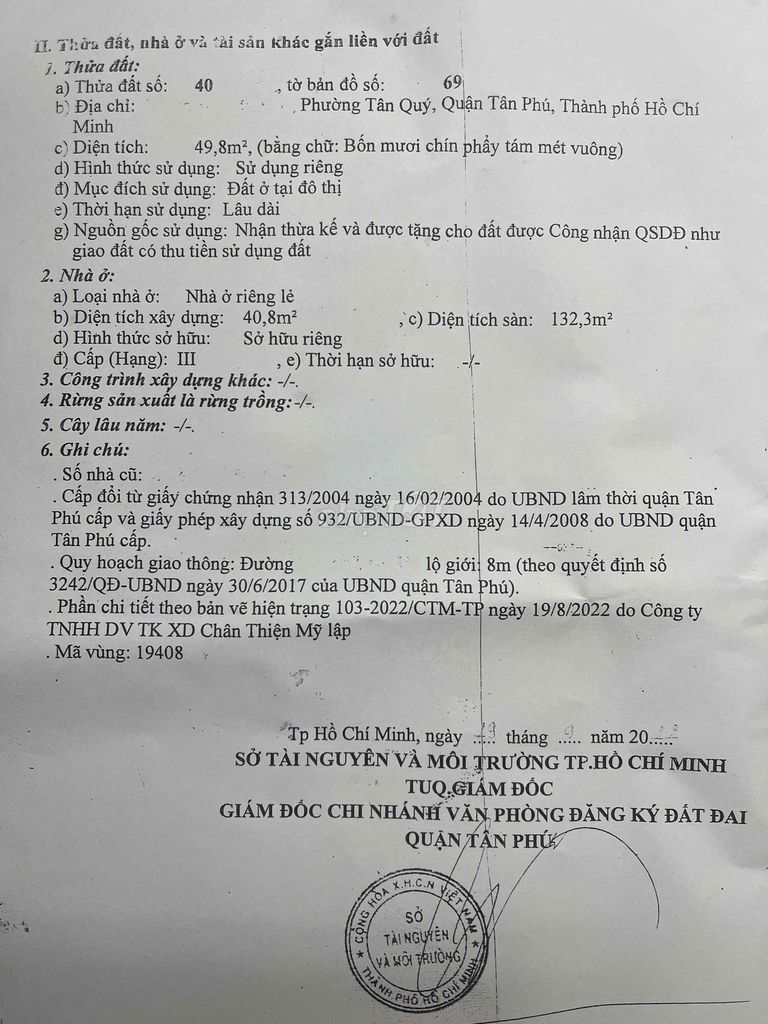 Bán căn mặt tiền đường Hoàng Văn Hoè - Quận Tân Phú , tp HCM. Mua bán nhà ở tại Quận Tân Phú Tp Hồ Chí Minh được đăng bởi Gia Cát Tiên Sinh hình 1