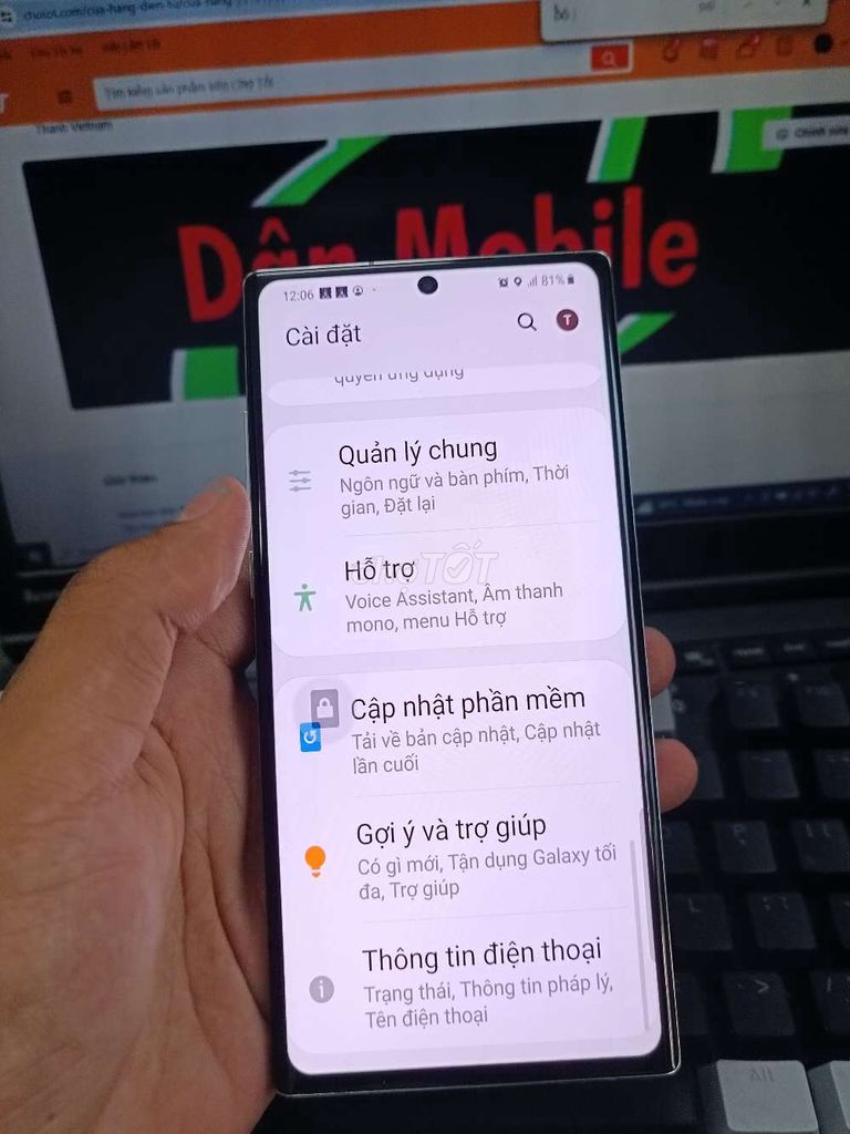 SAMSUNG NOTE 10 PLUS 12GB.256GB PIN 4300 MÁY ĐẸP. Mua bán Điện thoại tại Quận Bình Thạnh Tp Hồ Chí Minh được đăng bởi Dân Mobile hình 2