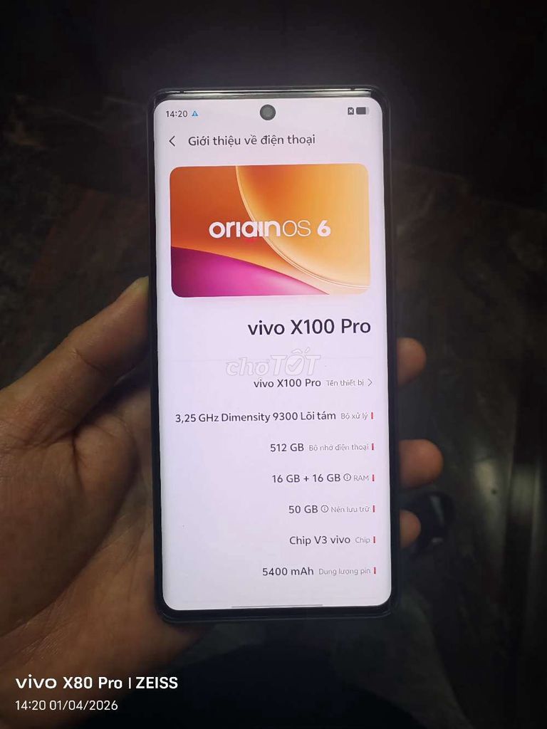Vivo X100 Pro 16GB/512GB Đen 99%. Mua bán Điện thoại tại Quận Hà Đông Hà Nội được đăng bởi Đỗ Tuấn Anh hình 1