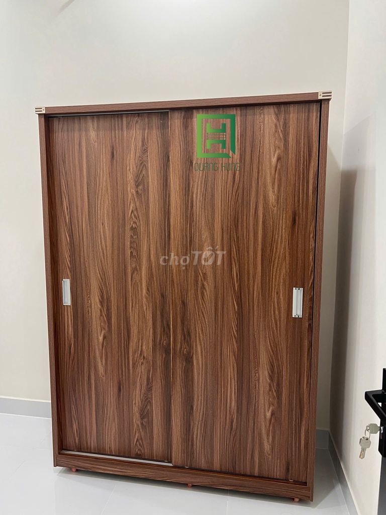 Tủ quần áo Gỗ MDF Nâu vân gỗ Cửa lùa 2m x 1m2. Mua bán Tủ, kệ gia đình tại Thành phố Thủ Đức Tp Hồ Chí Minh được đăng bởi Nội Thất Quang Hùng hình 1