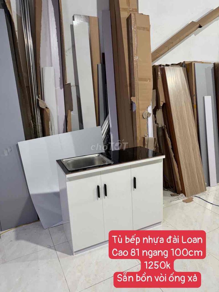 Tủ bếp Nhựa Đài Loan Trắng 81x 1 mét. Mua bán Tủ, kệ gia đình tại Quận Phú Nhuận Tp Hồ Chí Minh được đăng bởi Nội Thất Gia Đình hình 1