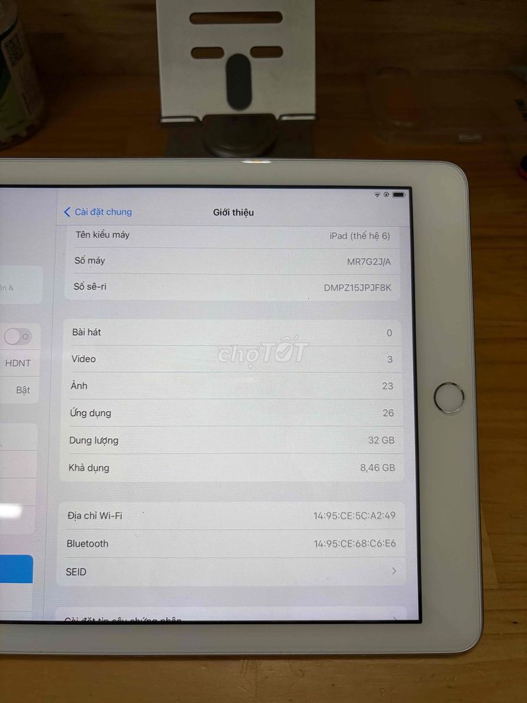 iPad Gen 6 Wifi 32GB Bạc bypass ko icloud. Mua bán Máy tính bảng tại Quận Bình Tân Tp Hồ Chí Minh được đăng bởi Le Duy Phuc hình 1