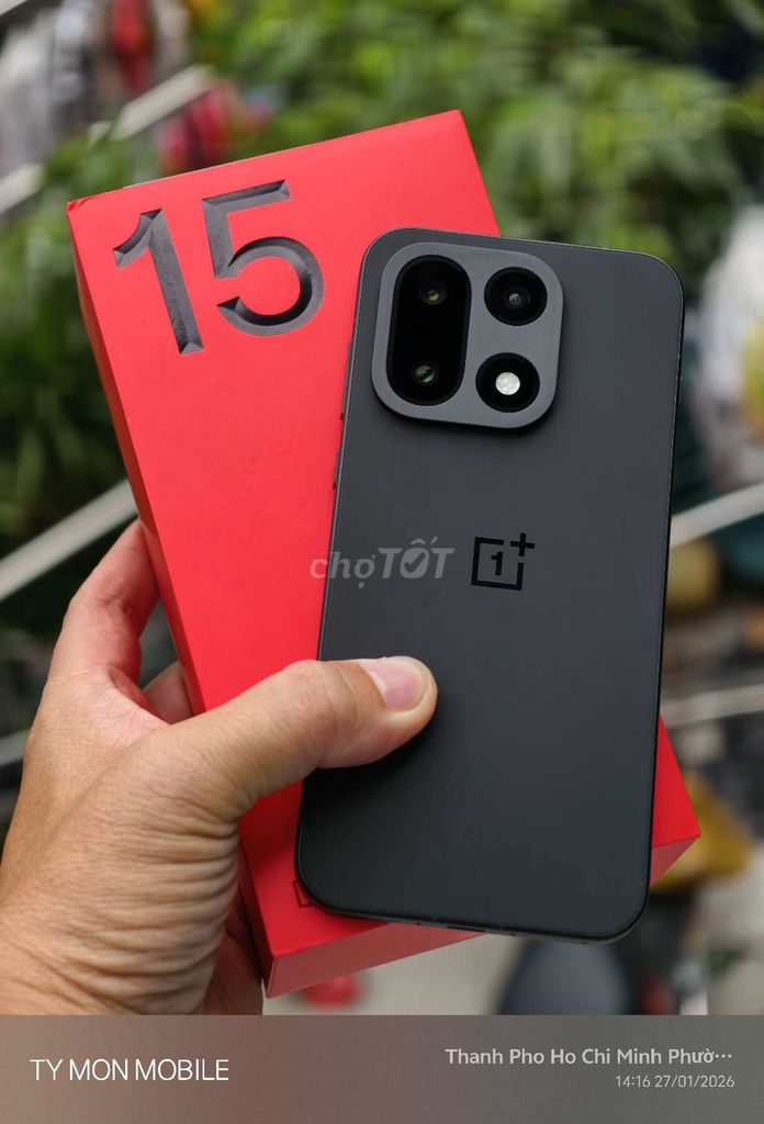Oneplus 15 256GB Đen. Mua bán Điện thoại tại Quận 5 Tp Hồ Chí Minh được đăng bởi TY  MON MOBILE hình 1