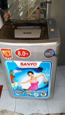 Máy giặt Sanyo 8kg siêu bền