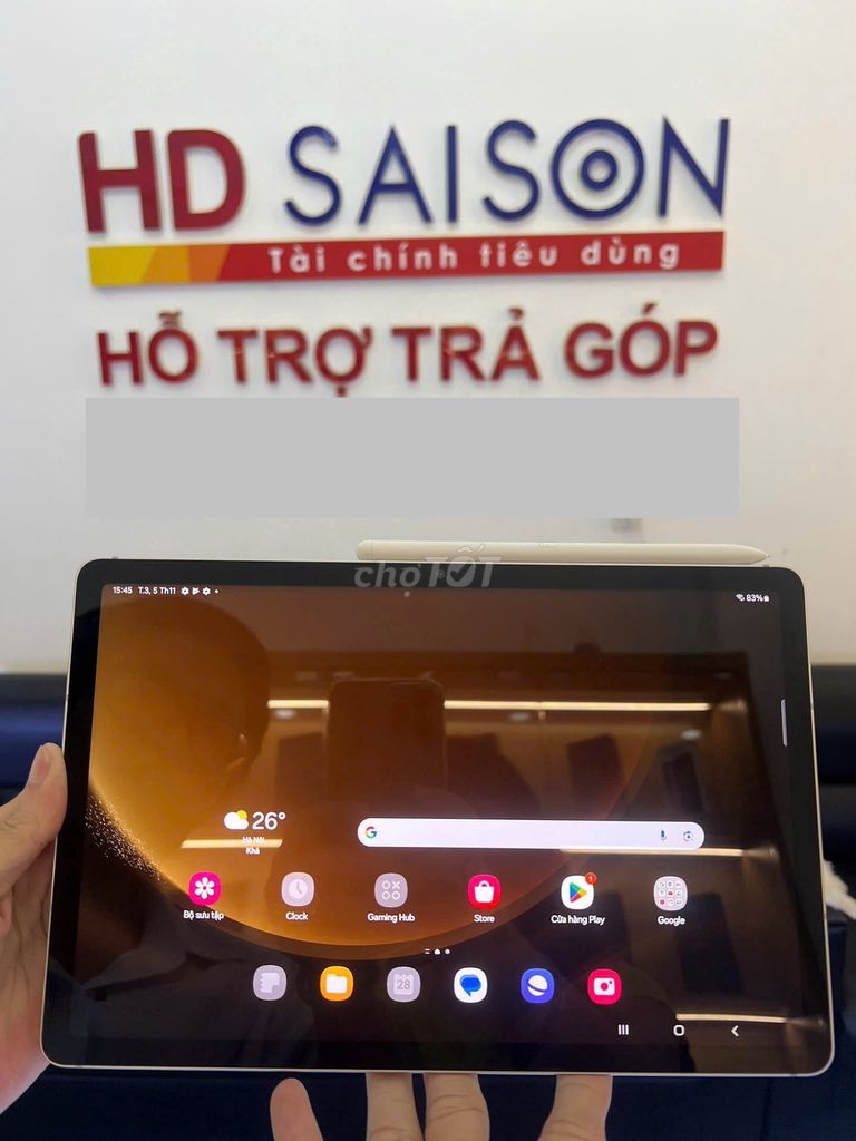 SS TAB S9 FE 128GB WIFI 99,9%, BẢO HÀNH 9/4/25_GÓP