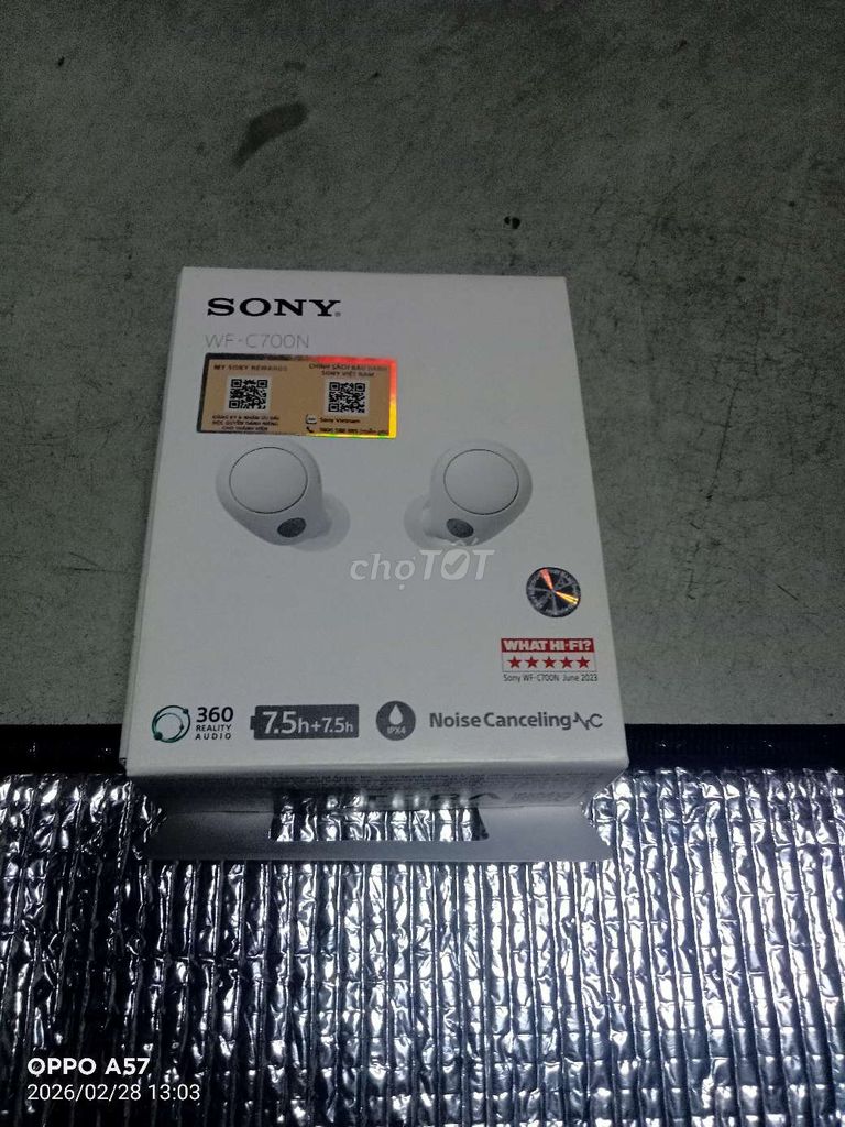 Tai nghe không dây Sony WF-C700N Chống ồn Trắng. Mua bán Tivi, Âm thanh tại Quận Gò Vấp Tp Hồ Chí Minh được đăng bởi ngô tuấn kiệt hình 1