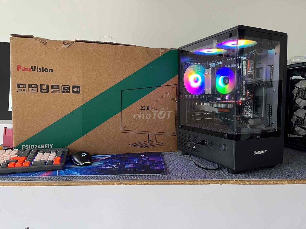 Ohmaster Xeon E5 16GB/SSD 256GB 24 inch 120Hz Đen. Mua bán Máy tính để bàn tại Huyện Nhơn Trạch Đồng Nai được đăng bởi MÁY TÍNH MINH TÚ hình 1
