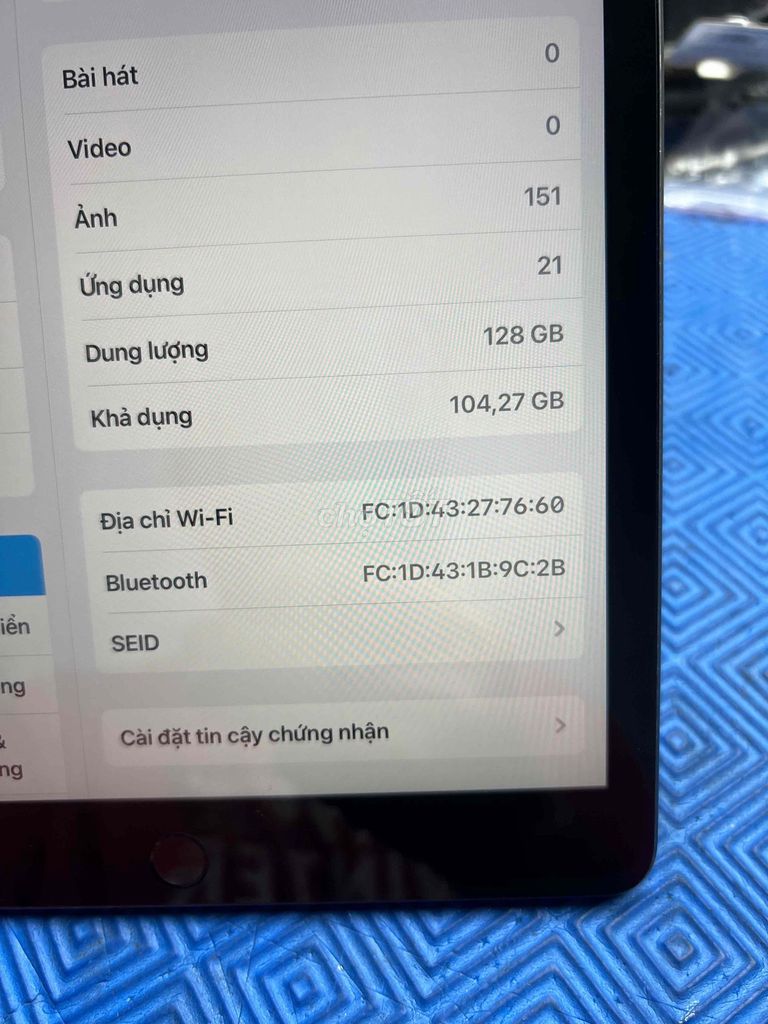 Apple iPad Gen 7 Wifi 128GB Xám. Mua bán Máy tính bảng tại Quận 10 Tp Hồ Chí Minh được đăng bởi Vi Tính Anh Vũ hình 1