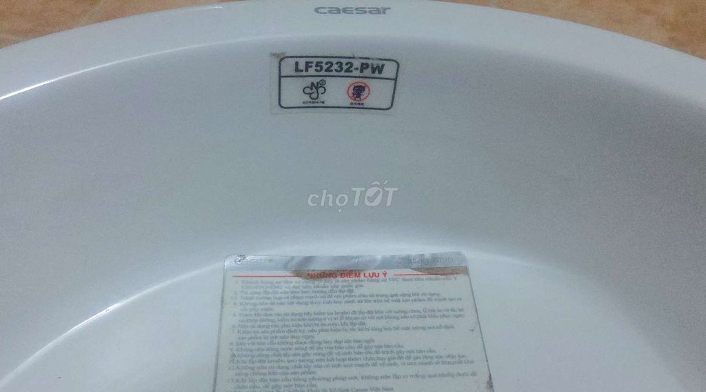 Chậu rửa tròn Lavabo Caesar LF5232-PW