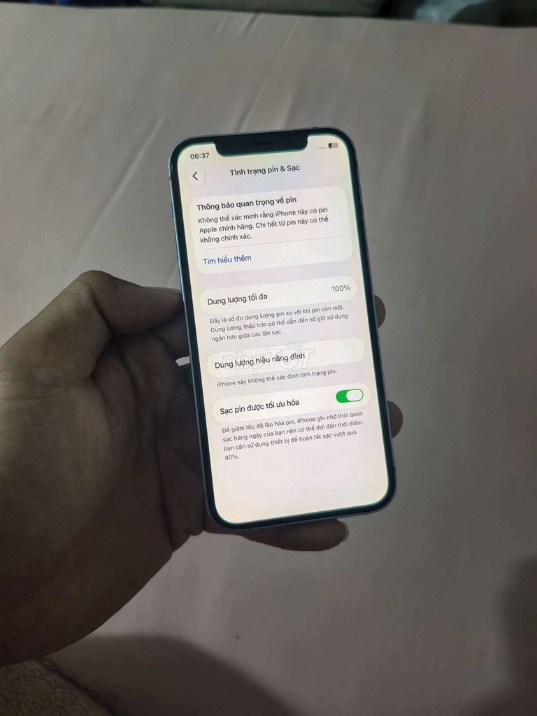 Apple iPhone 12 64GB Tím Đã thay pin. Mua bán Điện thoại tại Thành phố Biên Hòa Đồng Nai được đăng bởi Long Huynh hình 1