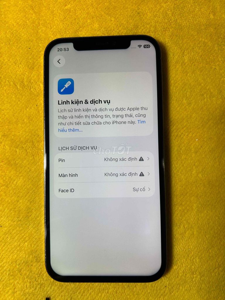 iPhone 12 Pro 128GB Vàng lỗi Face ID. Mua bán Điện thoại tại Quận 6 Tp Hồ Chí Minh được đăng bởi Hoanghan hình 1