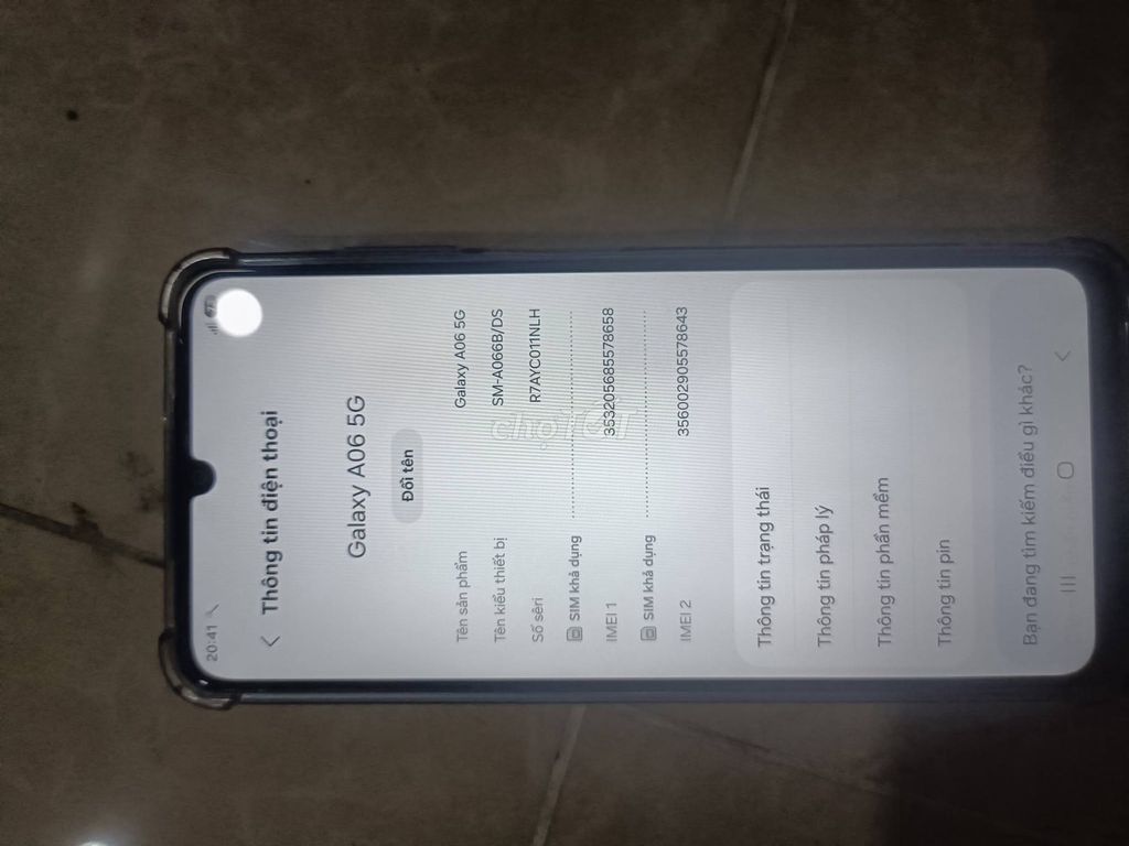Samsung A06 5G 4G 128GB Đã sử dụng. Mua bán Điện thoại tại Quận 1 Tp Hồ Chí Minh được đăng bởi Hội Đồ Điện Tử hình 1