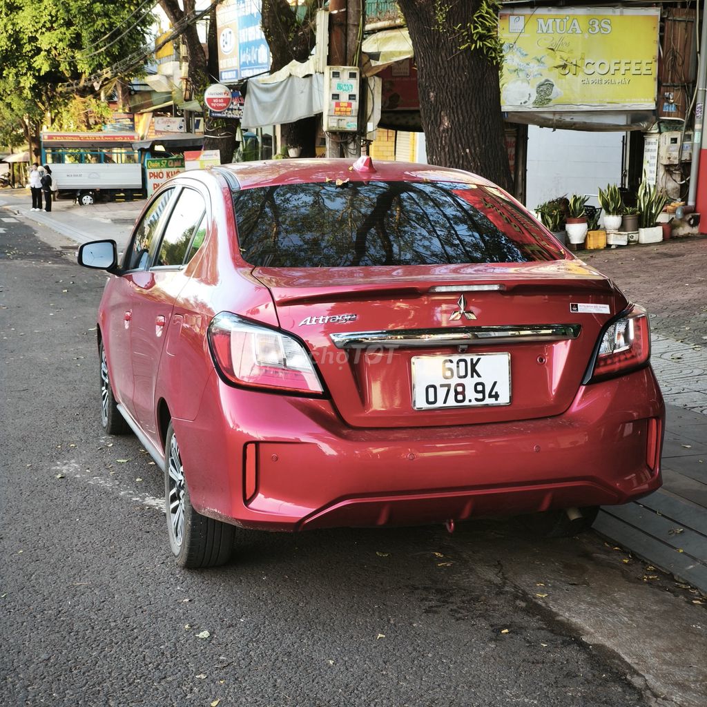 Mitsubishi Attrage 2021 CVT Đỏ. Mua bán Ô tô tại Thành phố Pleiku Gia Lai được đăng bởi Phan Hải hình 4