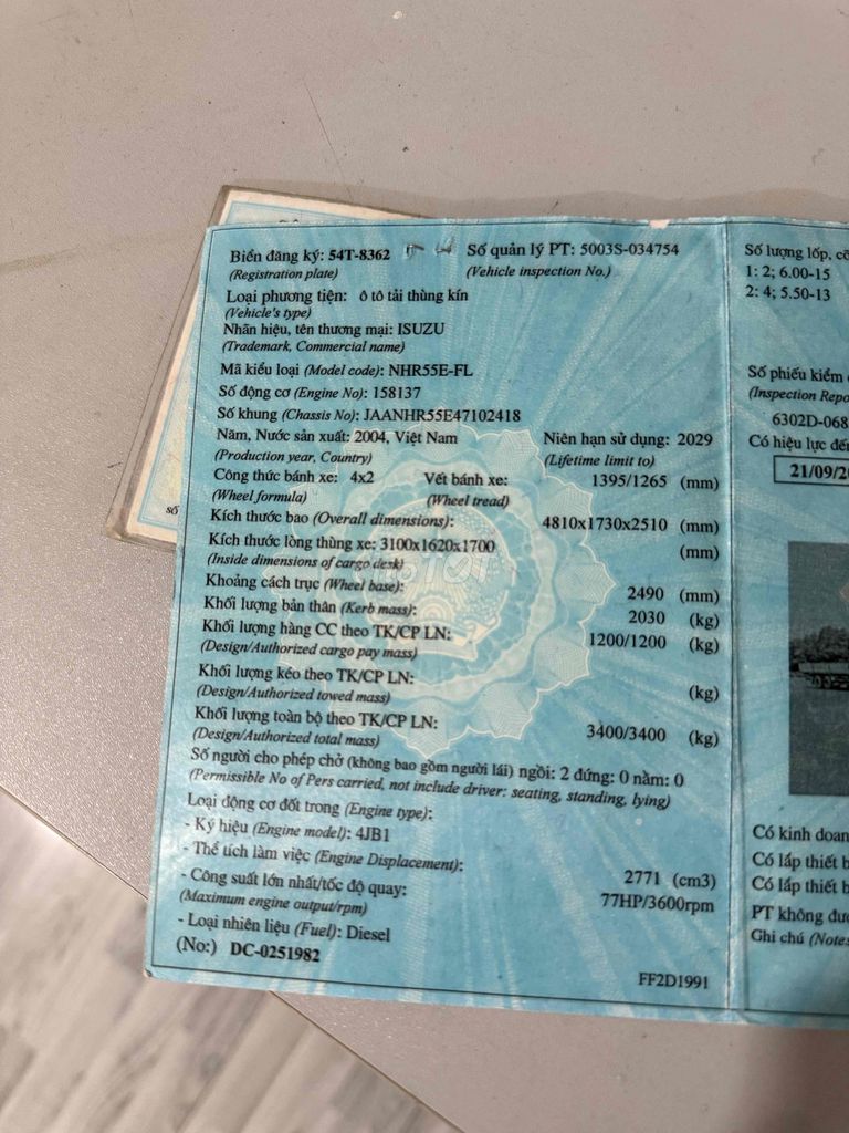 isuzu 1.2tấn đời 2004. giá 75tr . máy im 4 vỏ mới. Mua bán Xe tải, xe ben tại Thành phố Tân An Long An được đăng bởi Trung Dũng hình 6