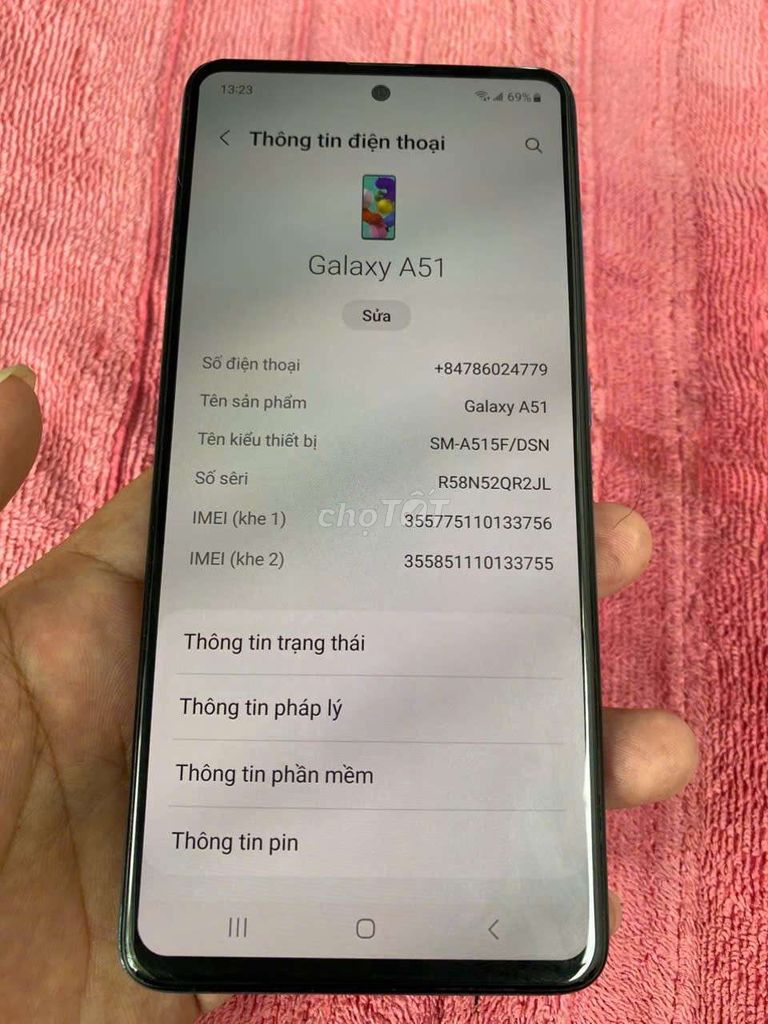 Samsung Galaxy A51 6/128GB Xanh Ngọc. Mua bán Điện thoại tại Quận 3 Tp Hồ Chí Minh được đăng bởi Minh Tâm hình 1