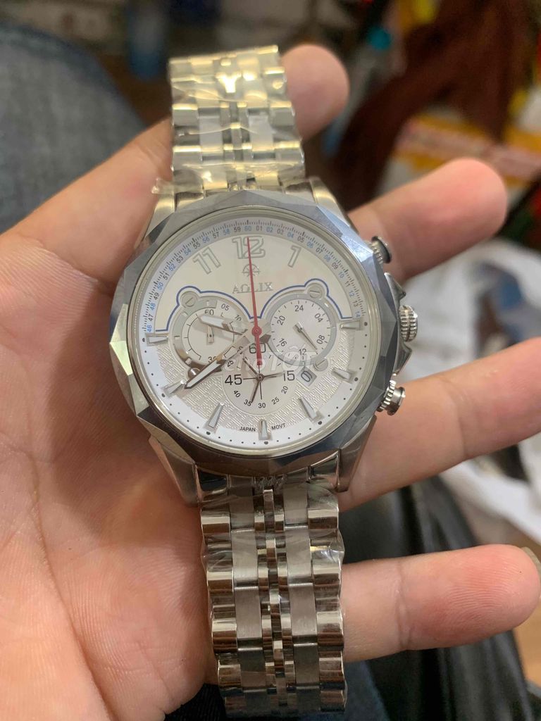 AOLIX AL-7052M Quartz Bạc 42mm. Mua bán Đồng hồ tại Quận Hà Đông Hà Nội được đăng bởi Watch Shop 1986 hình 1